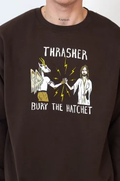 Discount Bluza Bez Kaptura Thrasher x Toy Machine B.T.H. Thrasher X Toy Machine|Bluzy Bez Kaptura