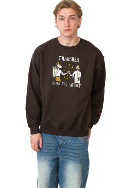 Discount Bluza Bez Kaptura Thrasher x Toy Machine B.T.H. Thrasher X Toy Machine|Bluzy Bez Kaptura