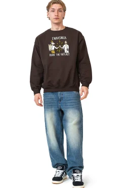Discount Bluza Bez Kaptura Thrasher x Toy Machine B.T.H. Thrasher X Toy Machine|Bluzy Bez Kaptura
