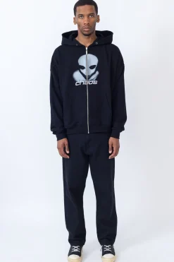 Clearance Bluza Rozpinana Alien Zip Hoodie Bluzy Rozpinane