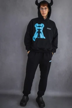 Sale Bluza Z Kapturem Airbrushed Horned Bluzy Z Kapturem