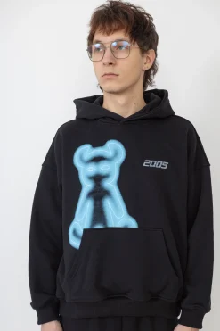 Sale Bluza Z Kapturem Airbrushed Horned Bluzy Z Kapturem