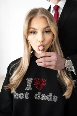 New Bluza Z Kapturem I <3 Hot Dads Bluzy Z Kapturem