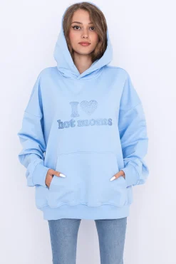 Discount Bluza Z Kapturem I <3 Hot Moms Bluzy Z Kapturem