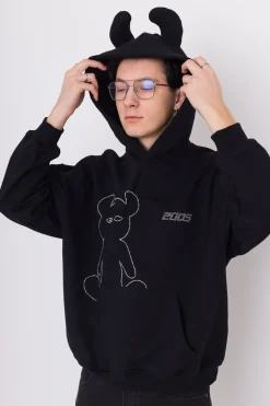 Clearance Bluza Z Kapturem Studded Horned Lucy Hoodie Bluzy Z Kapturem