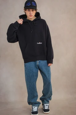 Discount Bluza Z Kapturem Label Script Bluzy Z Kapturem