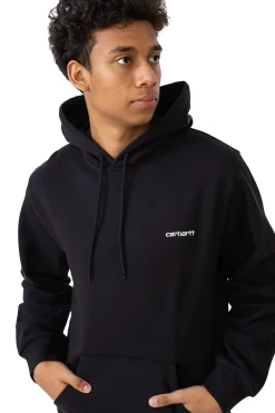 Outlet Bluza Z Kapturem Script Embroidery Bluzy Z Kapturem