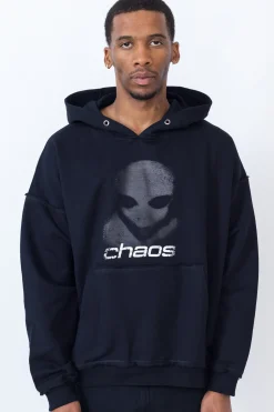 Sale Bluza Z Kapturem Alien Distressed Bluzy Z Kapturem