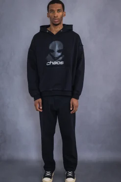 Sale Bluza Z Kapturem Alien Distressed Bluzy Z Kapturem