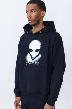 Sale Bluza Z Kapturem Alien Distressed Bluzy Z Kapturem