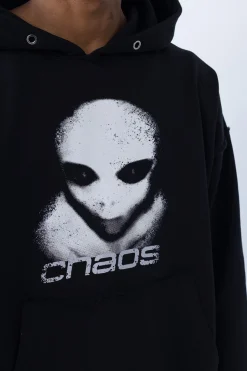 Sale Bluza Z Kapturem Alien Distressed Bluzy Z Kapturem