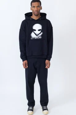 Sale Bluza Z Kapturem Alien Distressed Bluzy Z Kapturem