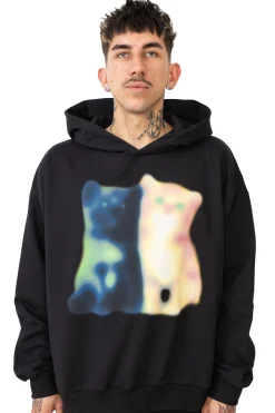 New Bluza Z Kapturem Kitties Bluzy Z Kapturem