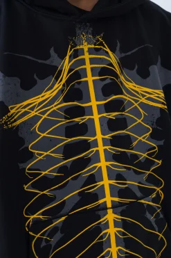 Clearance Bluza Z Kapturem Overprint Bluzy Z Kapturem