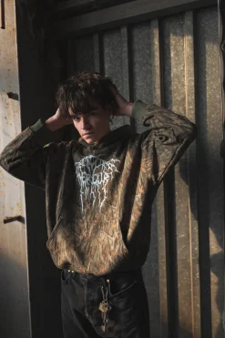 New Bluza Z Kapturem Metal Bluzy Z Kapturem