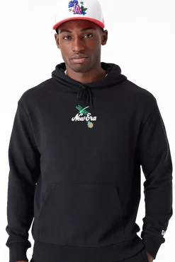 New Bluza Z Kapturem New Era Floral Graphic Oversized Bluzy Z Kapturem