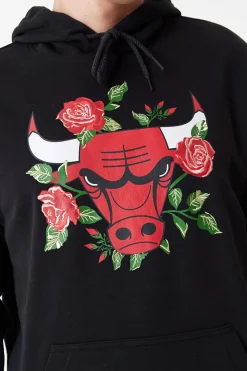 Hot Bluza Z Kapturem New Era Chicago Bulls Floral Graphic Bluzy Z Kapturem