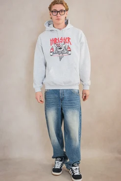 Discount Bluza Z Kapturem Thrasher x Toy Machine Monster-Gram Thrasher X Toy Machine|Bluzy Z Kapturem