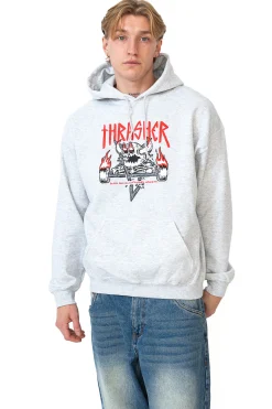 Discount Bluza Z Kapturem Thrasher x Toy Machine Monster-Gram Thrasher X Toy Machine|Bluzy Z Kapturem