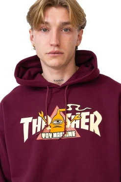 Outlet Bluza Z Kapturem Thrasher x Toy Machine Vortex Thrasher X Toy Machine|Bluzy Z Kapturem