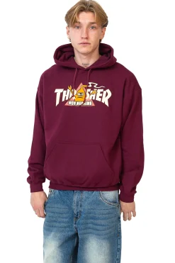 Outlet Bluza Z Kapturem Thrasher x Toy Machine Vortex Thrasher X Toy Machine|Bluzy Z Kapturem