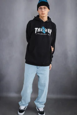 Online Bluza Z Kapturem Thrasher Screaming Logo Santa Cruz Thrasher X Santa Cruz|Bluzy Z Kapturem