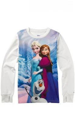 Clearance Dziecięcy Longsleeve Termoaktywny Disney Frozen Tech Tee Longsleeve Termiczne|Odzież Termiczna