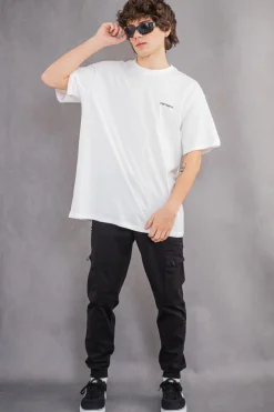 Clearance Koszulka Script Embroidery T-shirty