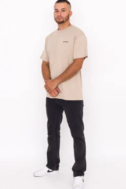 New Koszulka Script Embroidery T-shirty