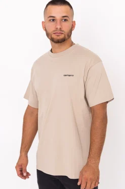 New Koszulka Script Embroidery T-shirty