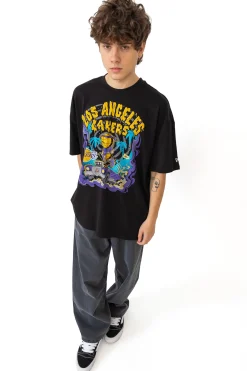 Best Koszulka New Era LA Lakers Graphic Drop Shoulder T-shirty