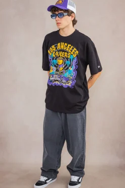 Best Koszulka New Era LA Lakers Graphic Drop Shoulder T-shirty
