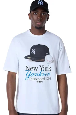 Outlet Koszulka New Era New York Yankees MLB Script T-shirty