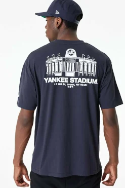 Sale Koszulka New Era New York Yankees MLB Stadium Graphic Oversized T-shirty