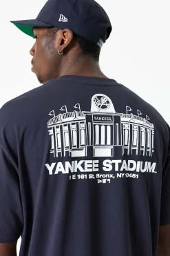 Sale Koszulka New Era New York Yankees MLB Stadium Graphic Oversized T-shirty