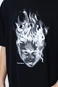Outlet Koszulka Première Head With Flame T-shirty