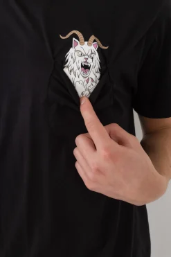 New Koszulka Krampus Lord Nermal Pocket T-shirty