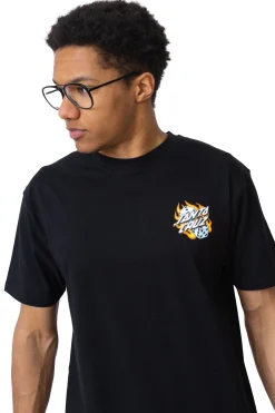 Clearance Koszulka Santa Cruz Flaming Dice Dot Chest T-shirty