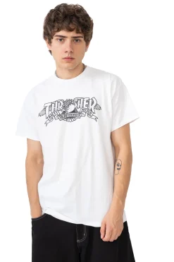 Discount Koszulka Thrasher x Antihero Mag Banner Thrasher Magazine X Antihero|T-shirty