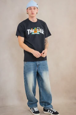 Outlet Koszulka Thrasher x Toy Machine Vortex Thrasher X Toy Machine|T-shirty