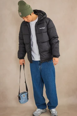 New Kurtka Zimowa Puff Mini Logo Hoodie Zimowe