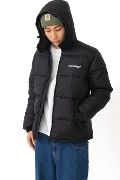 New Kurtka Zimowa Puff Mini Logo Hoodie Zimowe