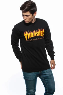Longsleeve Thrasher Flame Logo Longsleeve