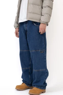 Clearance Spodnie Way Too Big Double Knee Spodnie Baggy|Jeansy