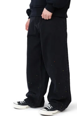 Outlet Spodnie Loose Crystal Spodnie Baggy|Jeansy