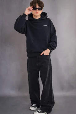 Outlet Spodnie Loose Crystal Spodnie Baggy|Jeansy