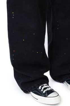 Outlet Spodnie Loose Crystal Spodnie Baggy|Jeansy