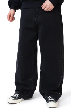 Outlet Spodnie Loose Crystal Spodnie Baggy|Jeansy