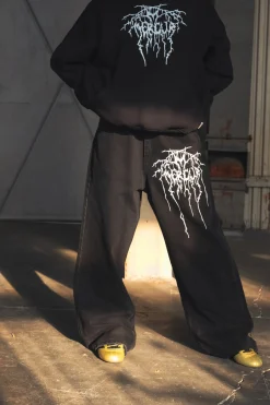 Hot Spodnie Loose Metal Spodnie Baggy|Jeansy