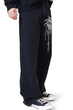 Hot Spodnie Loose Metal Spodnie Baggy|Jeansy